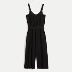 Wide Leg Sleeveless Jumpsuit with Sash